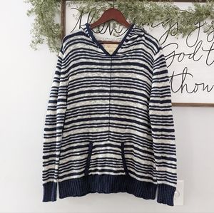 Natural Reflections Striped Hooded Sweater